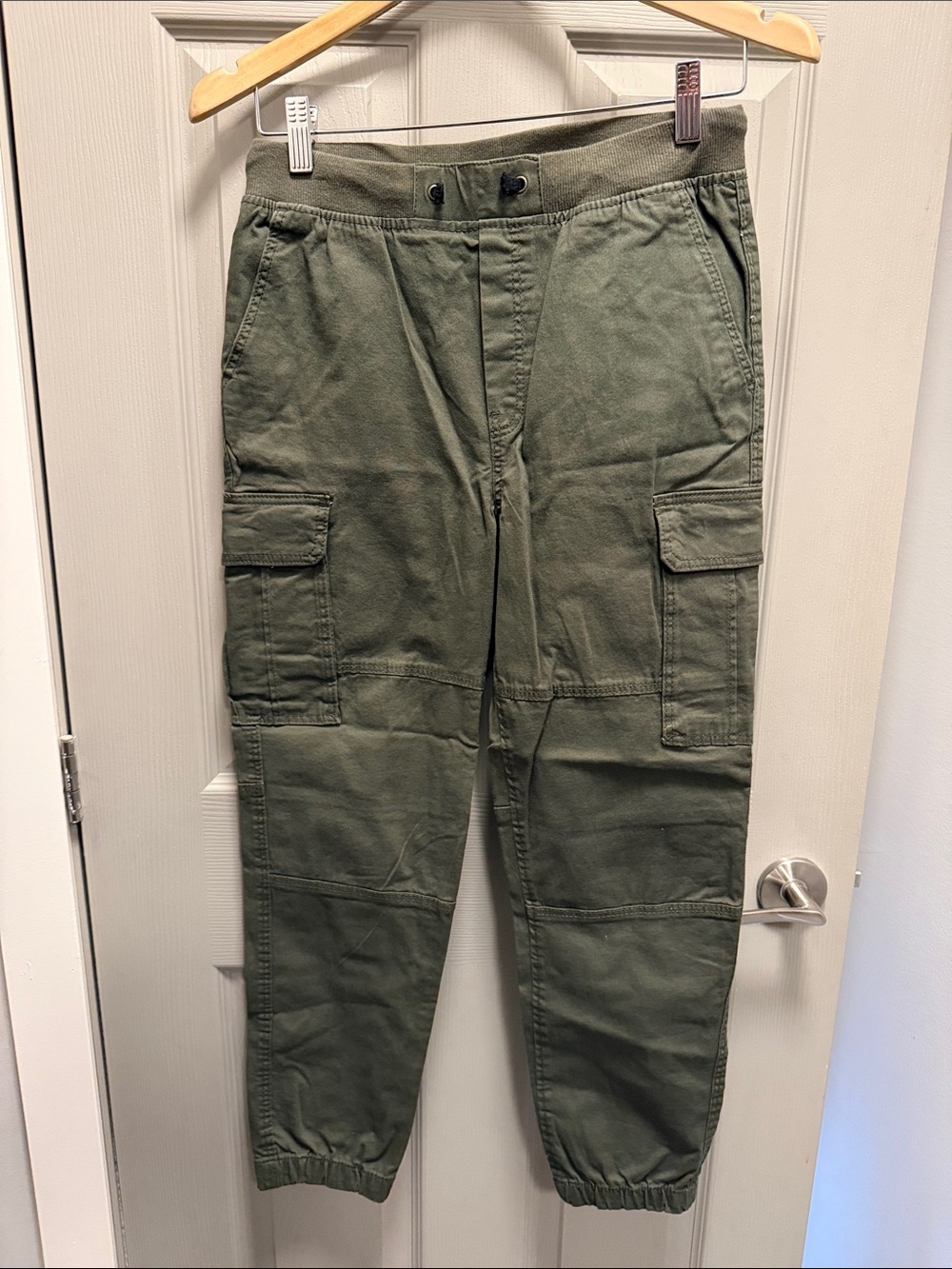 H&M Olive Green Cargo Jogger Pants - Kids